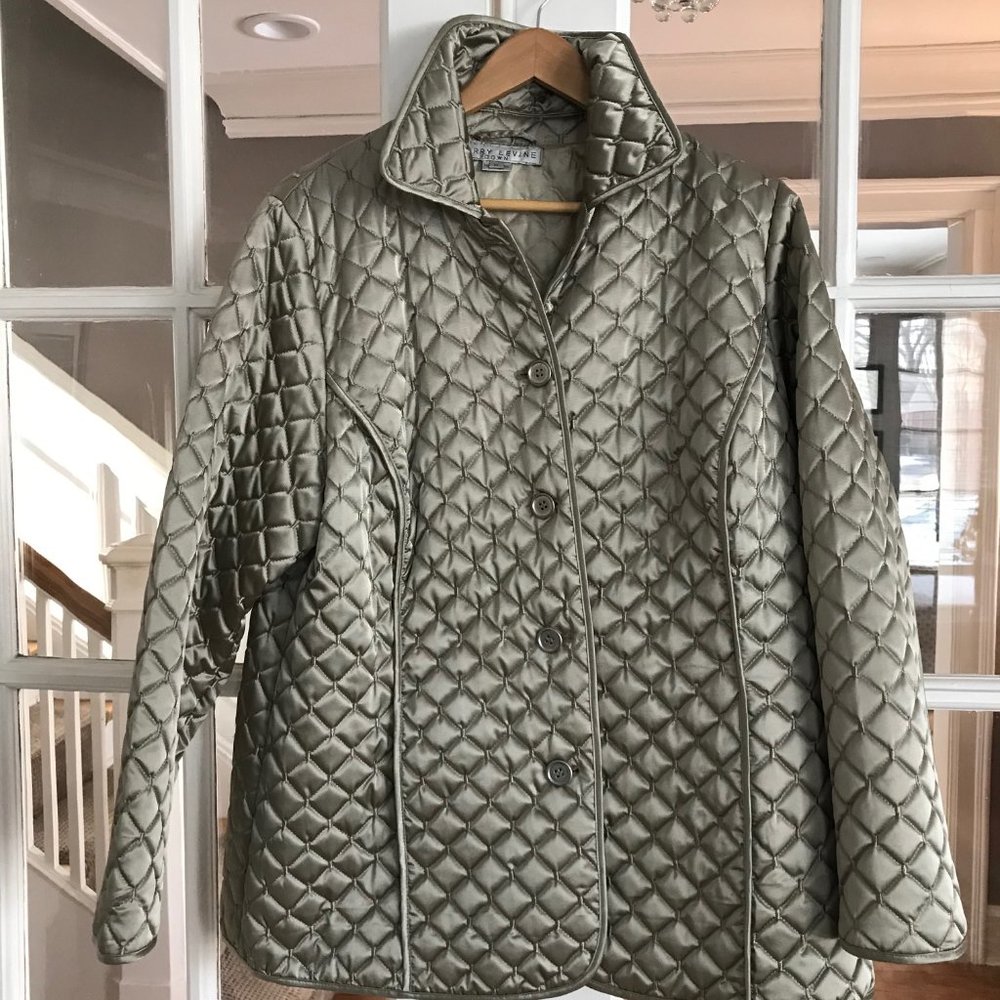 Gold Larry Levine down jacket